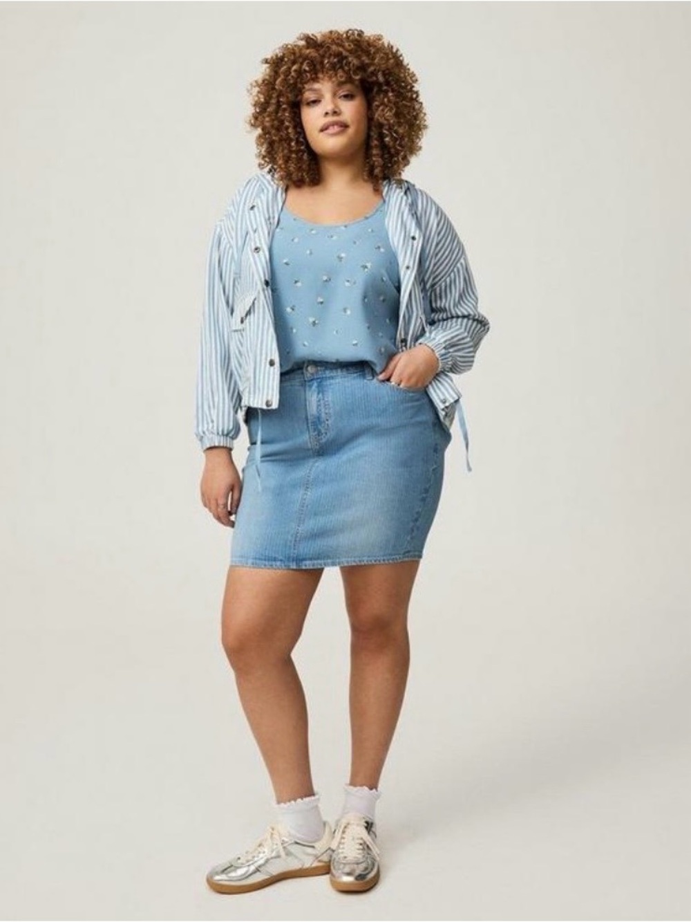 Torrid Denim Mini Skirt - Size 14 - NWT! - Picture 4 of 10